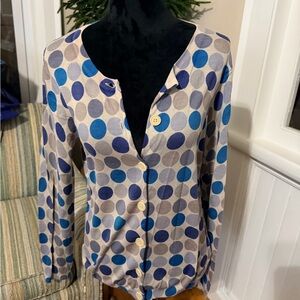 Polka Dot Cardigan Sweater